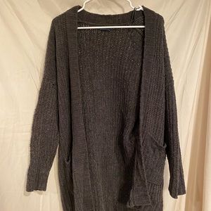 Chunky gray American eagle cardigan